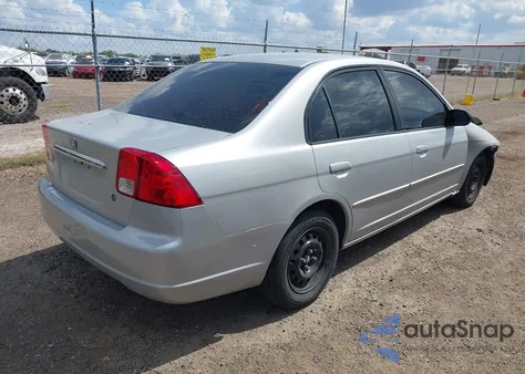 2003 Honda Civic Lx z USA, uszkodzony, nr VIN 2HGES16553H545198